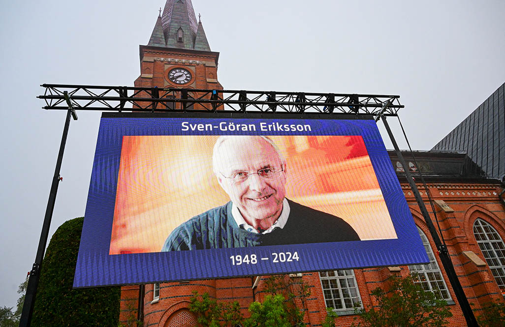 Funeral of Former England Manager Eriksson Held in Sweden